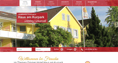Desktop Screenshot of hotel-hausamkurpark.de